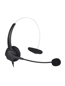 USB Slušalke Enostranske Udobno Žične Slušalke s 360 Stopinj Rotacija, Mikrofon