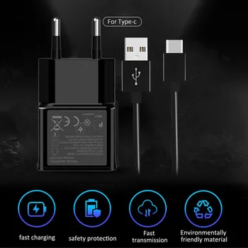 USB Telefon Polnilnik 5V 2A EU Priključite Polnilnik Za NASPROTNEGA A52 A72 Realme X X2 3 5 Pro Čast 9X 9A 20 Pro Lite Tip-C Podatkovni Žice