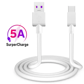 Usb Tip C kabel 5A Super charge USB C Kabel 1m 2m hitro polnjenje kabel za huawei xiaomi hitri polnilnik telefona, tabličnega usbc kabel