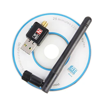 USB WiFi Sprejemnik Adapter MT7601 Lan Brezžično Omrežno Kartico PC, Laptop 150Mbps 2,4 Ghz Antena Zunanja WiFi Sprejemnik