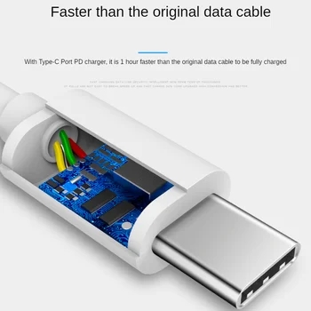 USB Za C Tip Micro Kabel 3A Hitro Polnjenje Podatkovnega Kabla za Huawei Samsung Xiaomi Tablet Android MacBook Pro Mobilni Telefon Kabel