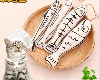 Usd 1.1/pc zvočni papir catnip hišnih mačk mucek igra igrače mačka teaser polnila ribe 30pcs/veliko