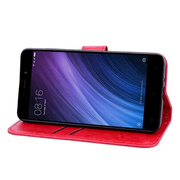 Usnjena torbica Za Xiaomi Redmi 4A 4 V Primeru Zajema Kartico Hoder Flip Primeru Za Redmi 4A Poslovnih Denarnico Polno Odbijača Telefon Primeru Coque