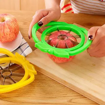 Ustvarjalne Praktične Kuhinjske Potrebščine Naključno Barvo Apple Obliko Rezilo Iz Nerjavečega Jekla Apple Slicer