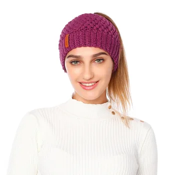 V evropi in zda jesen in zimo, pletene klobuk ženske nov slog prazno vrh volnene klobuk toplo čop klobuk puloverju skp
