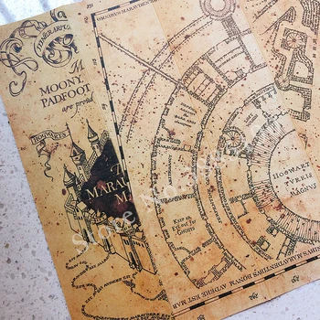 V Marauder je Zemljevid Čarobno Šolo Sprejem Pismo Hogwartte Express Vozovnice Smrten Svetnik Ogrlico, ki za Banko Gringott Kovancev in Vrečko