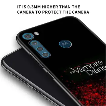 Vampir Dnevniki Silikonski Primeru Telefon za Moto G8 G9 Igrajo E7 Plus Moč Lite Eno Fusion E6s Rob G Pisalo Kritje Coque