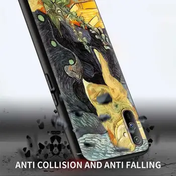 Van Gogh Cvet Zvezdnato Noč Telefon Capa Za Realme GT Neo 8 7 6 5 Pro V15 V13 C25 C20 C21 C15 X50 X7 Q2 XT Primeru