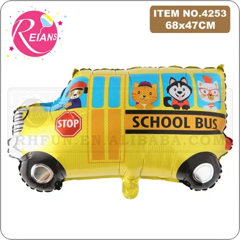 Velika Velikost Risanka Avto živali šolski avtobus Napihljivi Balon Poročno Dekoracijo Igrače Otroci Srečen Rojstni dan baloni globos