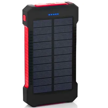 Velika Zmogljivost Sončne Energije Banke Dvojno USB Prenosni Solarni Polnilec Univerzalni Mobilni Telefon Polnilnik