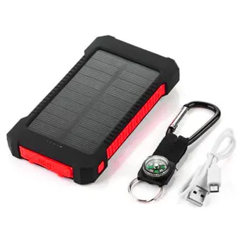 Velika Zmogljivost Sončne Energije Banke Dvojno USB Prenosni Solarni Polnilec Univerzalni Mobilni Telefon Polnilnik