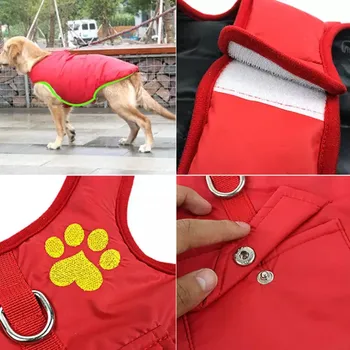 Veliko Malih Psa Obraz Suknjič Labrador Zlati Reverzibilna Obrabe Pet Telovnik Obleke Nepremočljiva Francoski Buldog Plašč Chihuahua