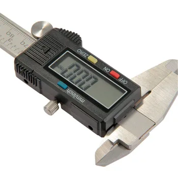 Vernier Kaliper 0-150mm Merilno Orodje, Plastika LCD Digitalni Elektronski Ogljikovih Vlaken Vladar Merilnik Mikrometer za Merjenje Strjenih
