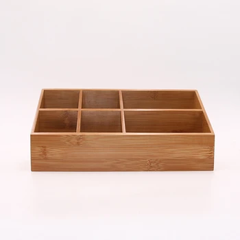 Večnamenski pult škatla za shranjevanje okolju prijaznih gospodinjskih namizni manjše izdelke sortiranje in lesena škatla za shranjevanje