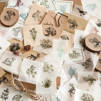 Vintage Gozd predal živali, rastlin dekoracijo žig lesene gume znamke za scrapbooking tiskovine DIY obrti standard žig