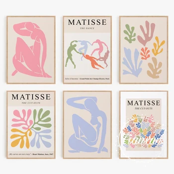 Vintage Henri Matisse Retro Plakatov In Fotografij Abstraktne Krajine Wall Art Platno Barvanje Slike Za Dnevni Sobi Doma Dekor