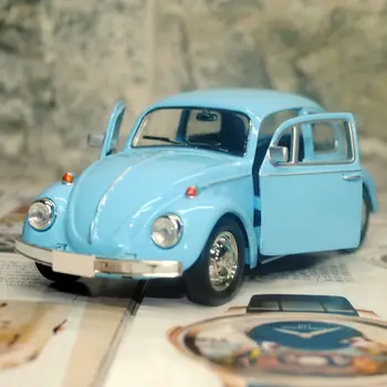 Vintage Hrošč Avto Otroci Igrače Diecast Potegnite Nazaj Modela Avtomobila Otrok Darilo za BoysToy Decor Srčkan Figurice