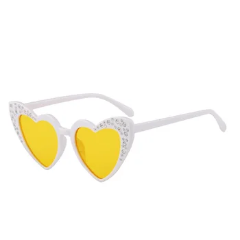 Vintage Srce Otroci sončna Očala za Dekleta Fant Mačka Oči, Ljubezen, Otroci sončna Očala Plastično Črno Srčkan Baby Gafas De Sol 2021 Uv400