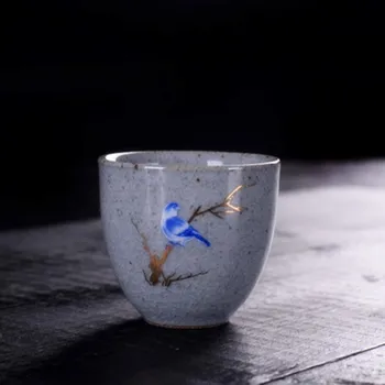 Vintage Tea Cup 70ml Japonski Slog Retro Master Teacup Živali Mala Plum Blossom Sklede iz Porcelana En Vrč
