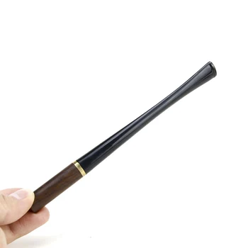 Visoka Kakovost Naravnost Cigaret Cevi 3mm Filter Ebony Lesa Kajenje Pipe 5.5 / 8 mm Cigaret Imetnik dim orodje