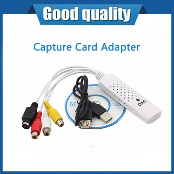 Visoka Kakovost Nov Prenosni USB 2.0 Easycap Avdio in Video posnetki Sim Adapter za VHS Na DVD in Video posnetki Za Win7 / 8 / XP / Vista