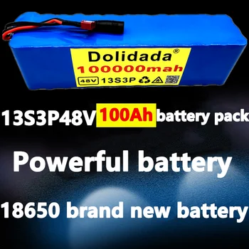 Visoka zmogljivost 48v baterija 48v 100Ah 1000w 13S3P Litij-ionske Baterije Za 54.6 v E-kolo, Električna kolesa, Skuterja z BMS