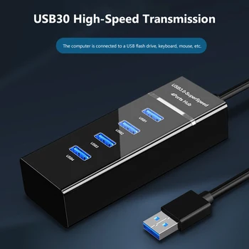 Visoke Hitrosti 5Gbps 4 v 1 ZVEZDIŠČE USB 3.0 Pogon Multi Splitter Podaljšek Adapter za Prenosnik Dock Postajo Računalniške Opreme