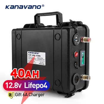 Visoko kakovostne Baterije Za 12,8 PROTI 12V 40Ah Lifepo4 Baterije, Vgrajene v BMS za kampiranje na Prostem inverter Svetli luči avtomobila+14.6 proti 6A polnilnik