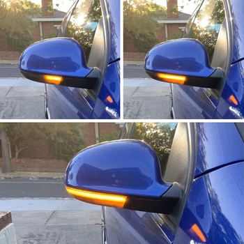 Voda Utripa Dinamično Teče Strani Ogledalo LED Vključite Opozorilne Luči Za VW Passat B5.5 B6 R36 R32 Jetta MK5 Golf 5 GTI Sharan Odlično