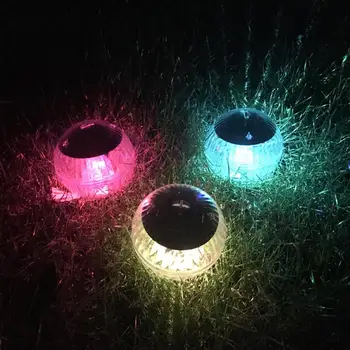 Vodoodporna LED Žogo Oblike Sončnih Plava Lučka Multi-barvni Bazen Bazen Jezero Dom, Vrt, Travnik Dekoracijo