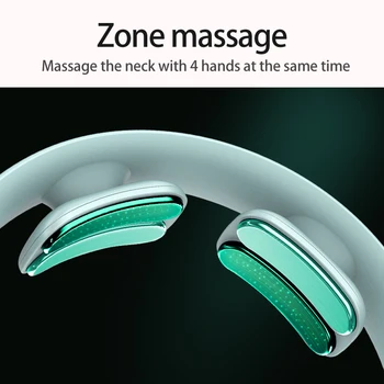Vratu Massager iKEEPFIT Brezžični Električni Nizka Frekvenca Impulza Lajšanje Bolečin Glasovni Poziv 4 Elektrode Rezina Cervikalno Masažo