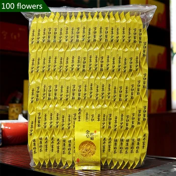 Vrečko Cvet Čaj Chrysanthemum Čaj Zlata, Svile Royal Super Premium Tongxiang Chrysanthemum Čaj Listi Ogenj Zdrave Hrane, 100 Vrečk
