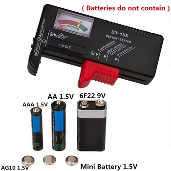 Vroče BT-168 PRO AA/AAA/C/D/9/1.5 V baterije Univerzalni Gumb Celice, Baterije, Barve Kodirani Meter Kažejo Volt Tester za Preverjanje Moči
