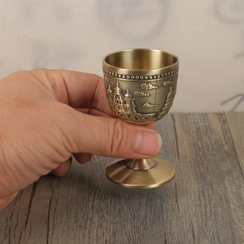Vroče Klasične Kovinske Vino Pokal Ročno Majhne Ognjeni Gospodinjski Baker Kozarec Vina Carving Vzorec