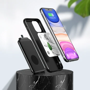 Vroče Mini Magnetno Moč Banke Brezžično Polnjenje Za iPhone, Samsung Oporo Obroč Prenosni Polnjenje Powerbank Zmogljiv Polnilnik