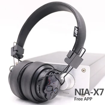 Vroče Original NIA X7 Prostem Bluetooth Slušalke Brezžične Stereo Head-mounted Gaming Slušalke Mikrofon Podporo telefon APP za nadzor
