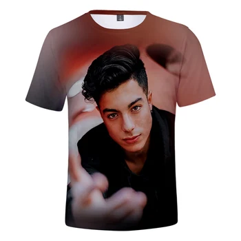 Vroče Prodaje Pevka Naim Darrechi Moški/ženske 3D Natisnjeni T-majice Poletje Moda Priložnostne Harajuku Slog Tshirt Ulične Vrhovi