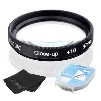 VROČE PRODAJE PORASTU(UK) 37 mm Close-Up +10 Makro Objektiv Filter za Nikon Canon SLR digitalni DSLR Fotoaparat + filter ohišje + darilo