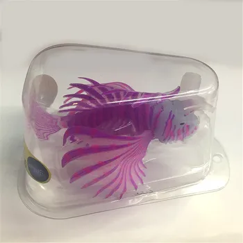 Vroče Prodajo!! Nov Akvarij Umetni Svetlobni Lionfish Fish Tank Silikonski Ribe Žareti V Temno Podvodni Ornament Vodne Krajine