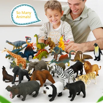 Vroče Prodajo Visoko Kakovostnih Puzzle Učenje Igrače - (12Pcs/Paket) Mini Simulirani Živali Model Igrače, Figurice Živali, Igrače Za Otroke Darilo