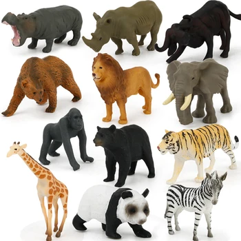 Vroče Prodajo Visoko Kakovostnih Puzzle Učenje Igrače - (12Pcs/Paket) Mini Simulirani Živali Model Igrače, Figurice Živali, Igrače Za Otroke Darilo