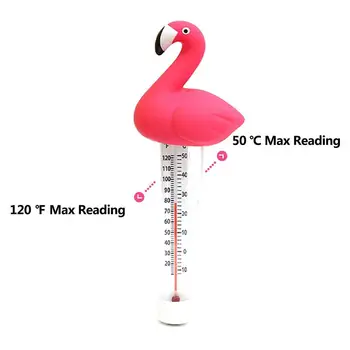 Vroče Saling Voda, Termometer, Flamingo Trajne Plavanje Plavajoče Bazen Termometer Risanka Ribnik Nadzorovanja Temperature Dropshipping
