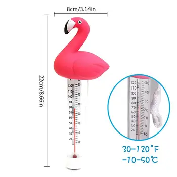Vroče Saling Voda, Termometer, Flamingo Trajne Plavanje Plavajoče Bazen Termometer Risanka Ribnik Nadzorovanja Temperature Dropshipping