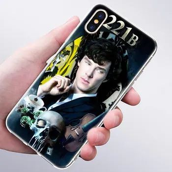 Vroče Sherlock Moriarty 221B Mehko Silikonsko Ohišje za Apple iPhone 11 Pro XS MAX X XR 7 8 Plus 6 6s Plus 5 5S SE Moda Pokrov