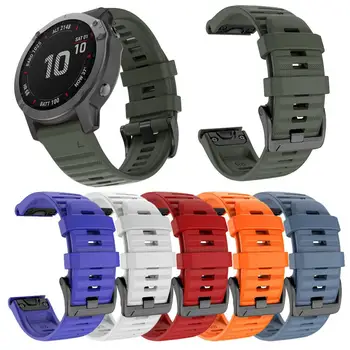 Vroče Šport Silikonski Watchband Wriststrap za Garmin Fenix 6X 6 6S Pro 5X 5 5S Plus 3 3HR Hitro Sprostitev Trak Silikonska Zapestnica