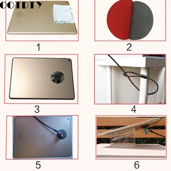 Vzdržljiv Prenosnik Anti Theft Prenosni Lock Luknja Krog Tablični Prenosnik Za IPad, MacBook Zvezek