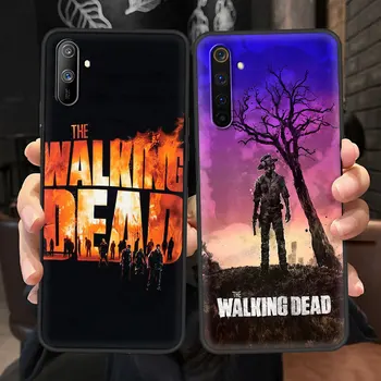Walking Dead Primeru Za Realme C3 6 7 Pro 5 C21 XT X50 Q2 C11 C20 Črn Silikonski Pokrov V5 V15 5G Lupini Telefon C15 7i X7 Funda