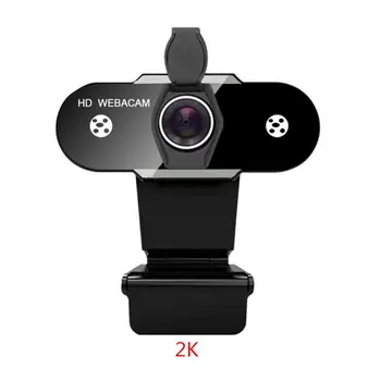 Webcam Full HD 2K/480P Video Web Cam USB Samodejno Ostrenje, Kamera Za RAČUNALNIK Desktop Laptop Zmanjšanje Hrupa Računalnik, Spletna kamera Z Mikrofonom