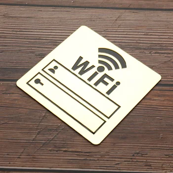 WiFi Geslo Prijavite 3D Akril Tablo, ki Visi Plake, Kava Bar, Restavracija Pribor Doma Stranka Dekoracijo Znak