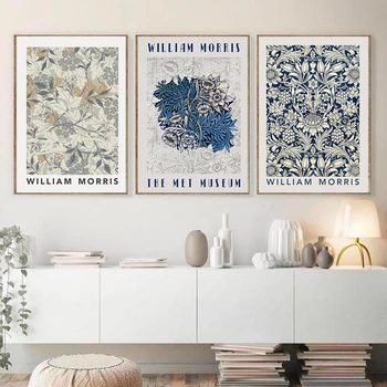 William Morris Muzejsko Razstavo Plakatov Platno, Slikarsko Galerijo Wall Art Natisne Letnik Cvet Slike za Dnevna Soba Dekor